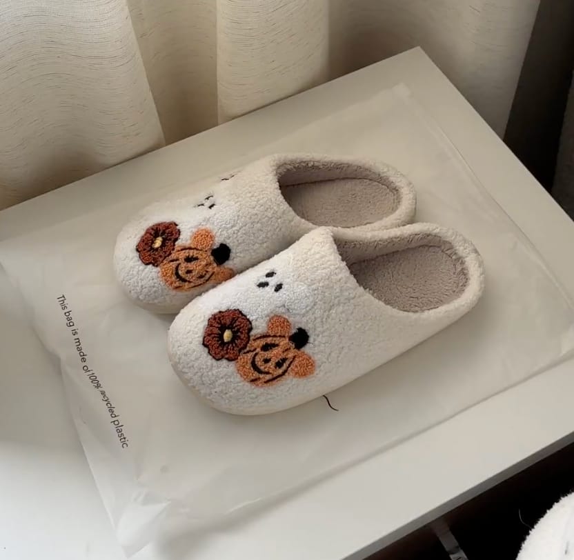 Customer photo review of Pumpkin Boo Slippers