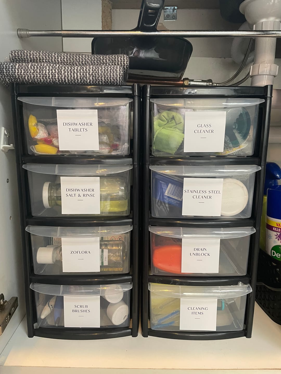 Customer photo review of Create your own labels! Classic Personalised White Pantry Labels 6 CM x 6 CM