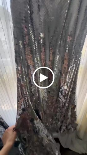 Customer video review of Party Tips Sequin Irregular Round Tassels Hem Back Cutout Tank Maxi Dress