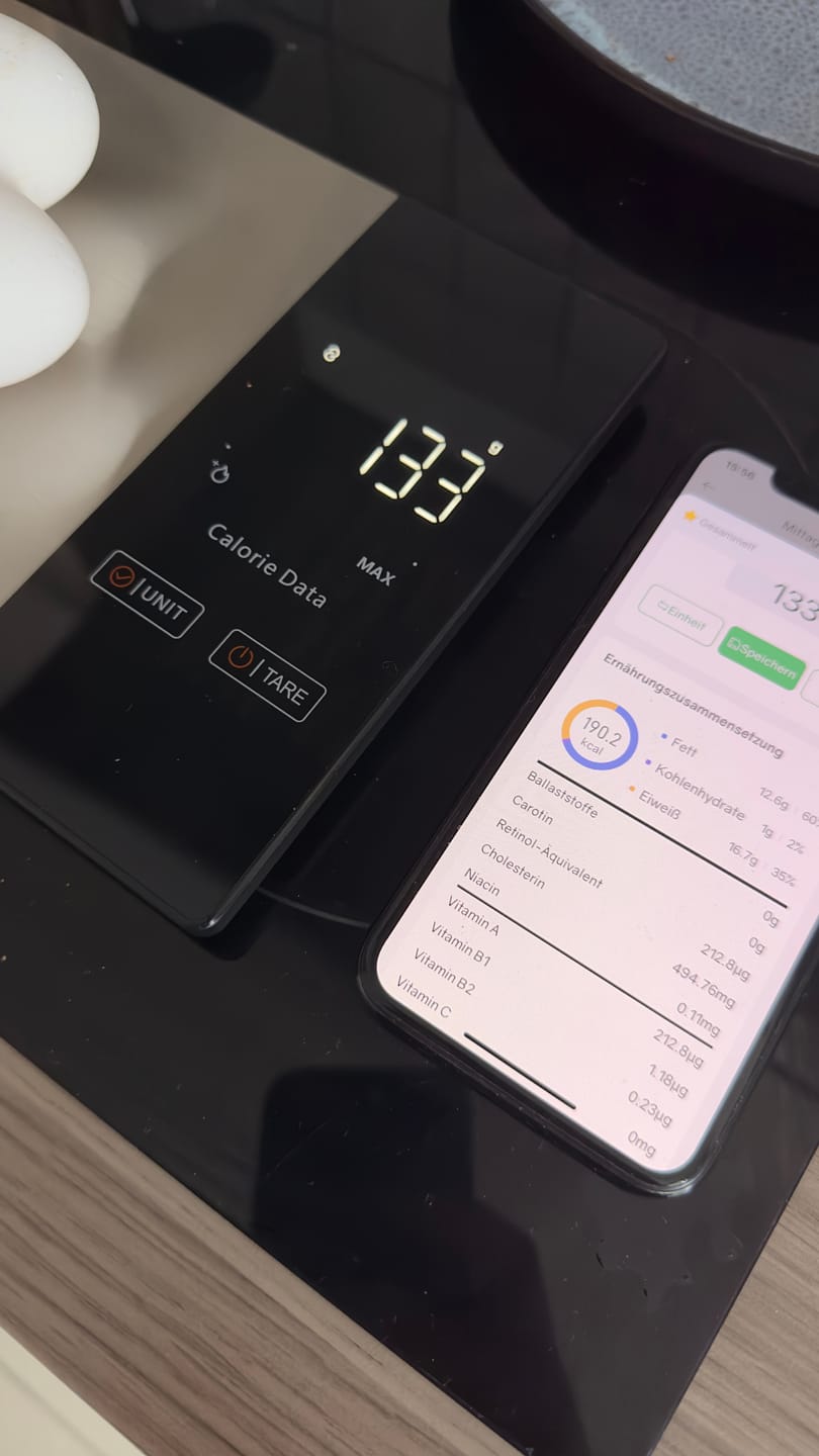 Customer photo review of Smarte Ernährungswaage