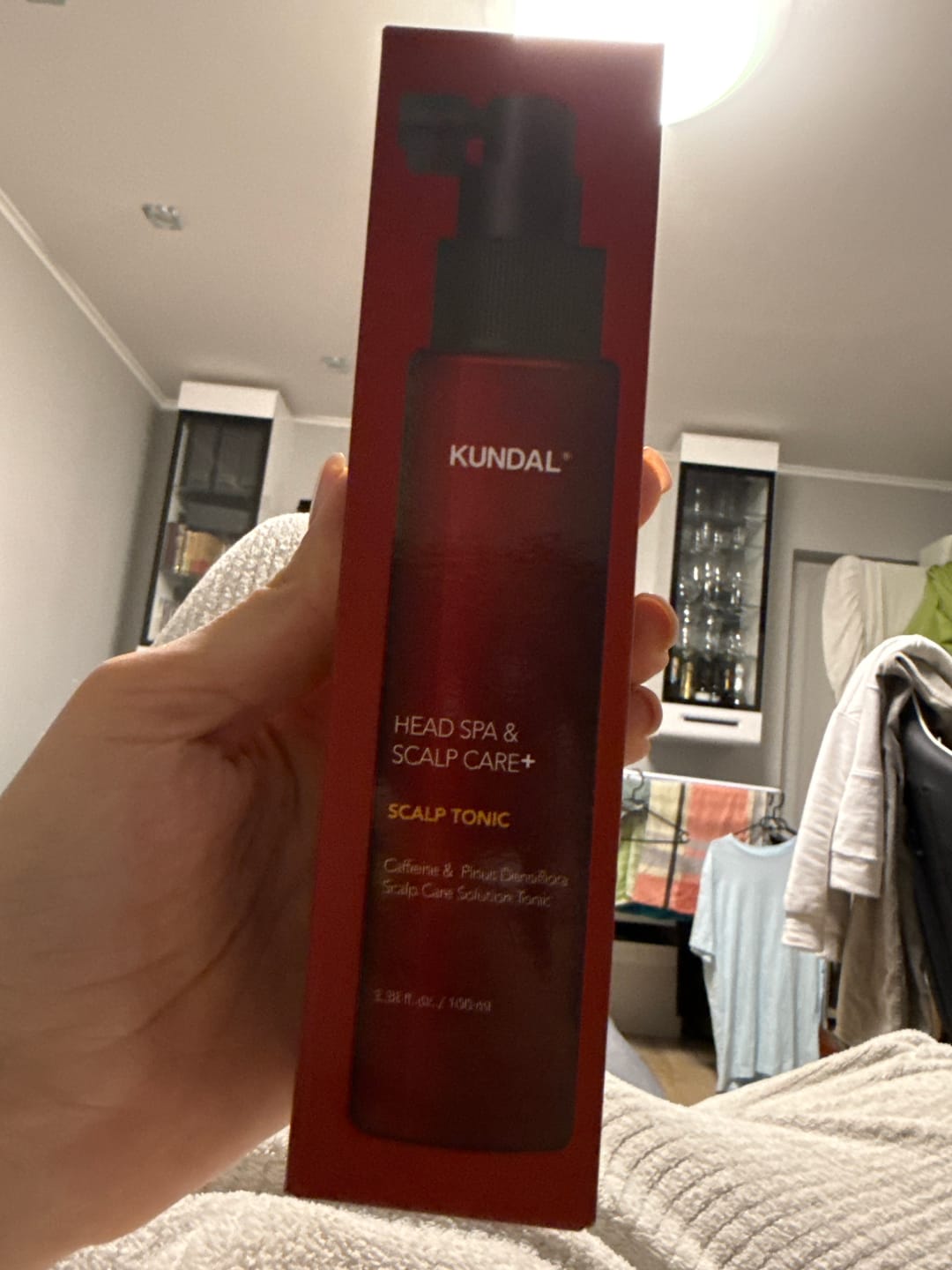 Customer photo review of Toniks galvas ādai ar kofeīnu KUNDAL Head Spa & Scalp Care Scalp Tonic