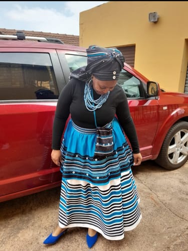 Amanda H. review of Ankara Pleated African 3 Piece Skirt. image 1 out of 1