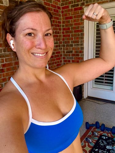 Customer photo review of BOLD "Y" Back Sports Bra