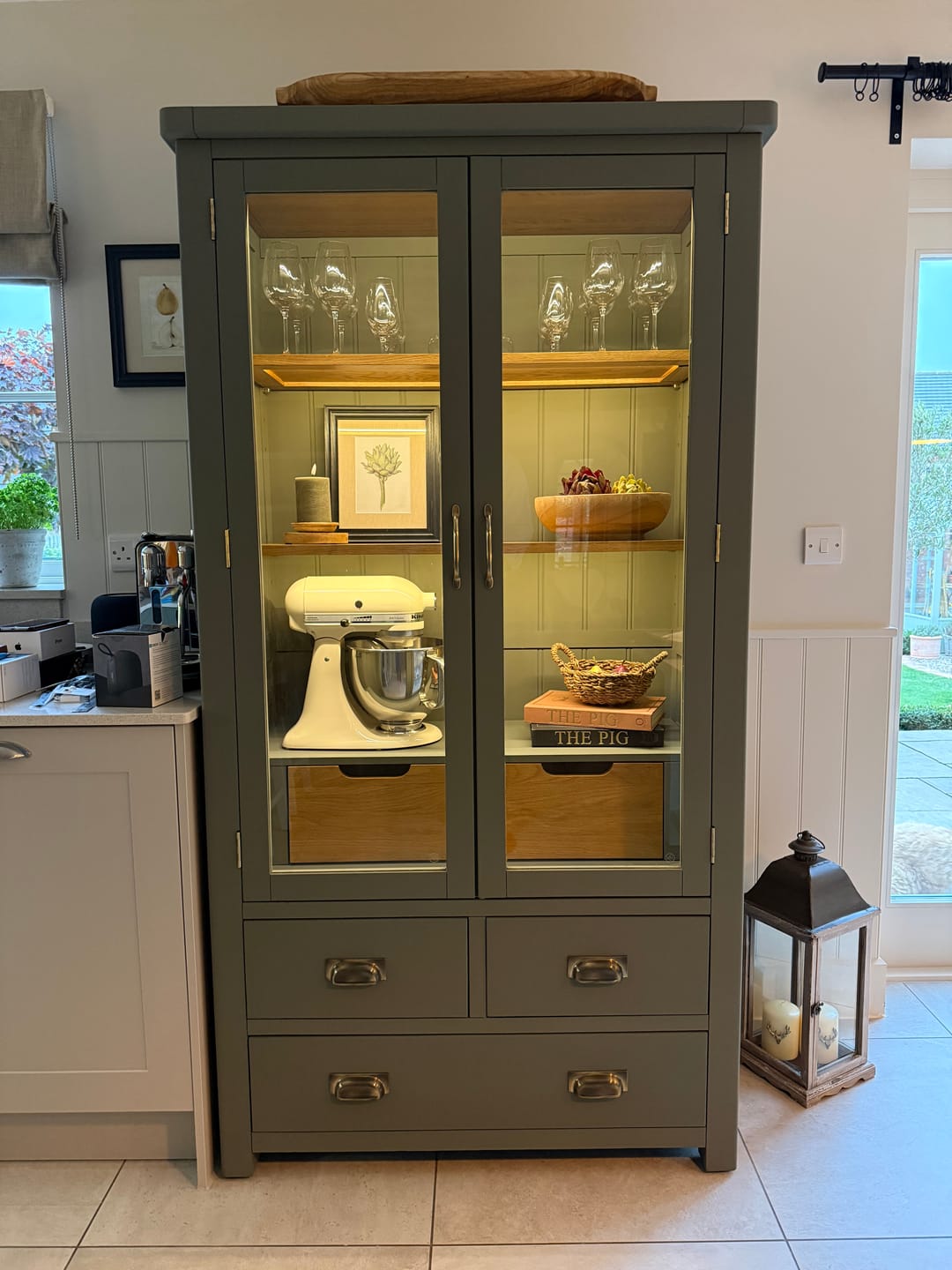 Customer photo review of Shropshire Aged Brass Cupboard Handles
