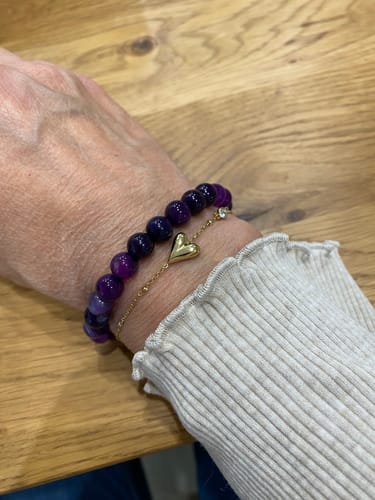 Customer photo review of »Don’t Panic - angstfrei« Blockadenlöser aus echtem Lavendelachat inkl. abgebrochener Stern