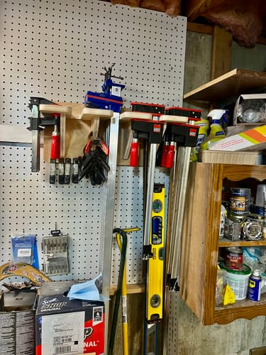 Customer photo review of CNC Glue Clamp Rack - Digital Files for Workshop Organization