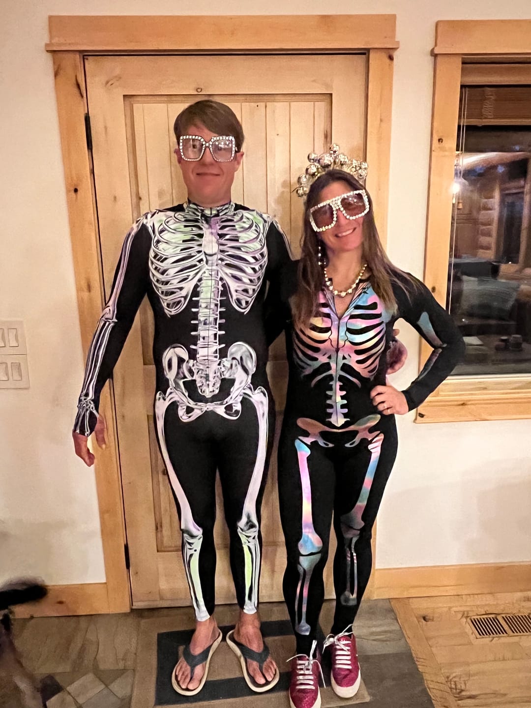 Customer photo review of Chromatic Skeleton Men's Costume