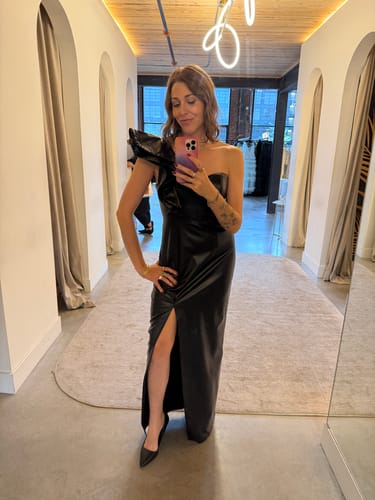 Amanda C. review of Rory One Shoulder Gown in Black by Bariano - RENTAL image 1 out of 1