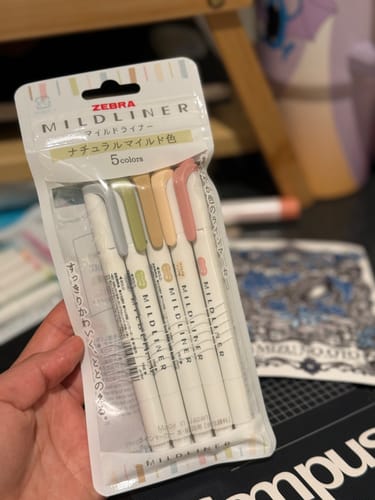 Customer photo review of Zebra Mildliner Highlighters | 5 pack - Natural
