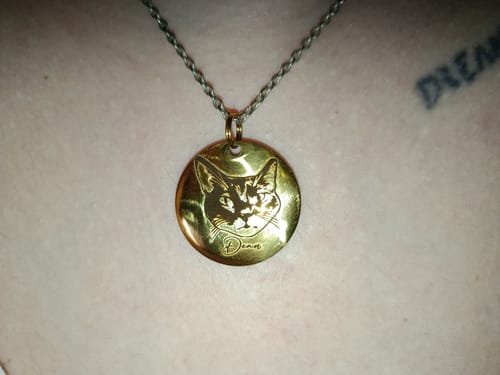 Customer photo review of Μπρελόκ Χάραξης με το Δικό σας Κατοικίδιο - KeyPaw