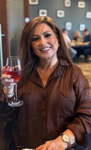 Customer photo review of Mini Heart Necklace