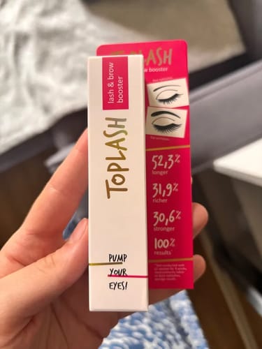 Customer photo review of Toplash eyelash and eyebrow growth serum — 3ml
