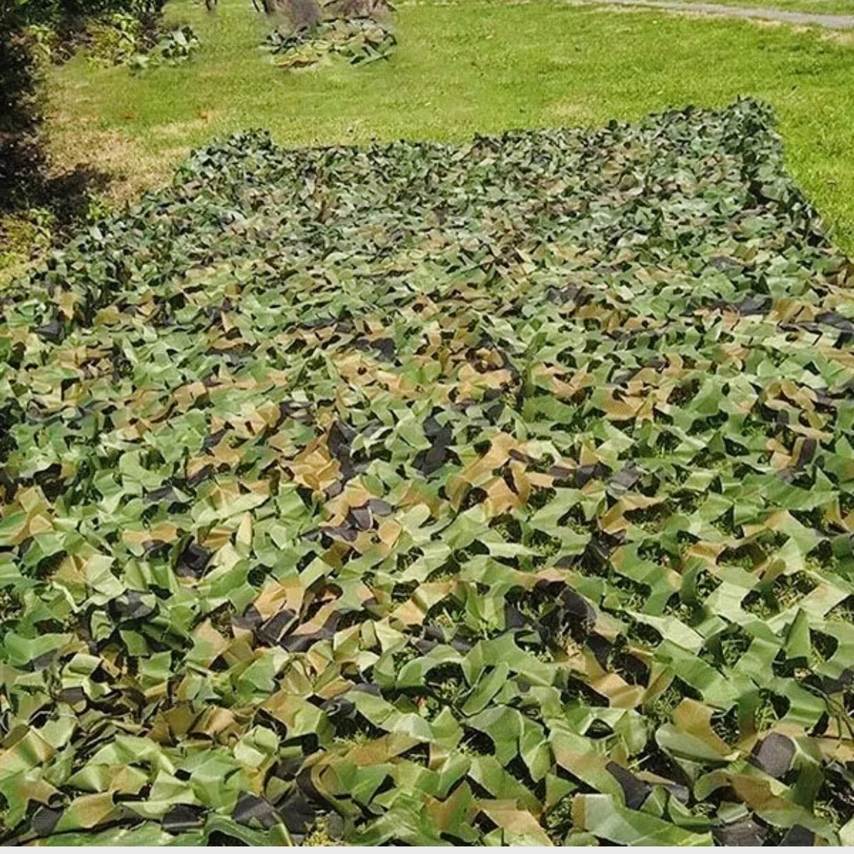 Customer photo review of Rede Camuflada Militar para Decoração de Jardim