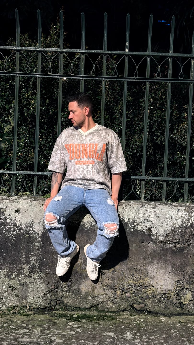 Customer photo review of 4187 - Varsity Football Cropped Jersey
