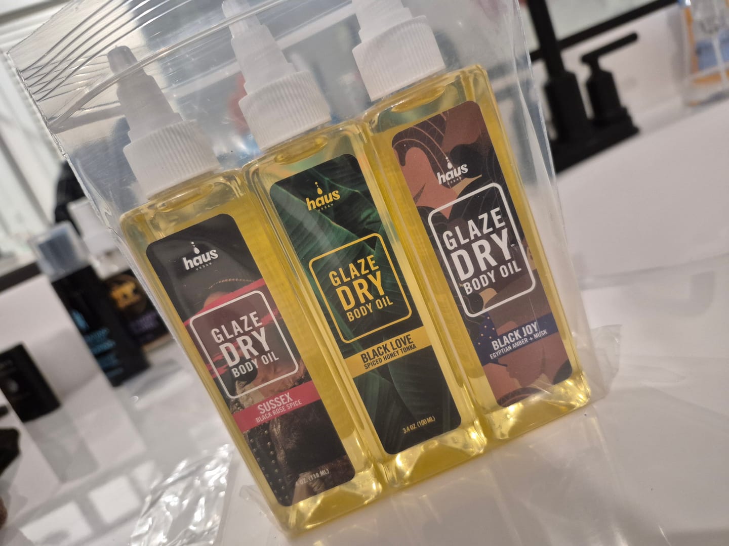 Customer photo review of GLAZE Mini Trio | Customizable Set