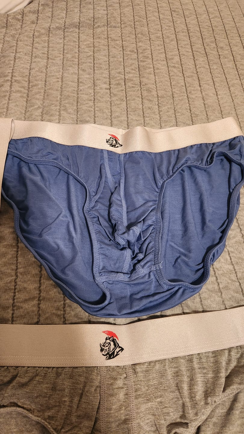 Customer photo review of Modal 0in Briefs No Fly 3pk Blue/Gunmetal Gray/Heather Gray