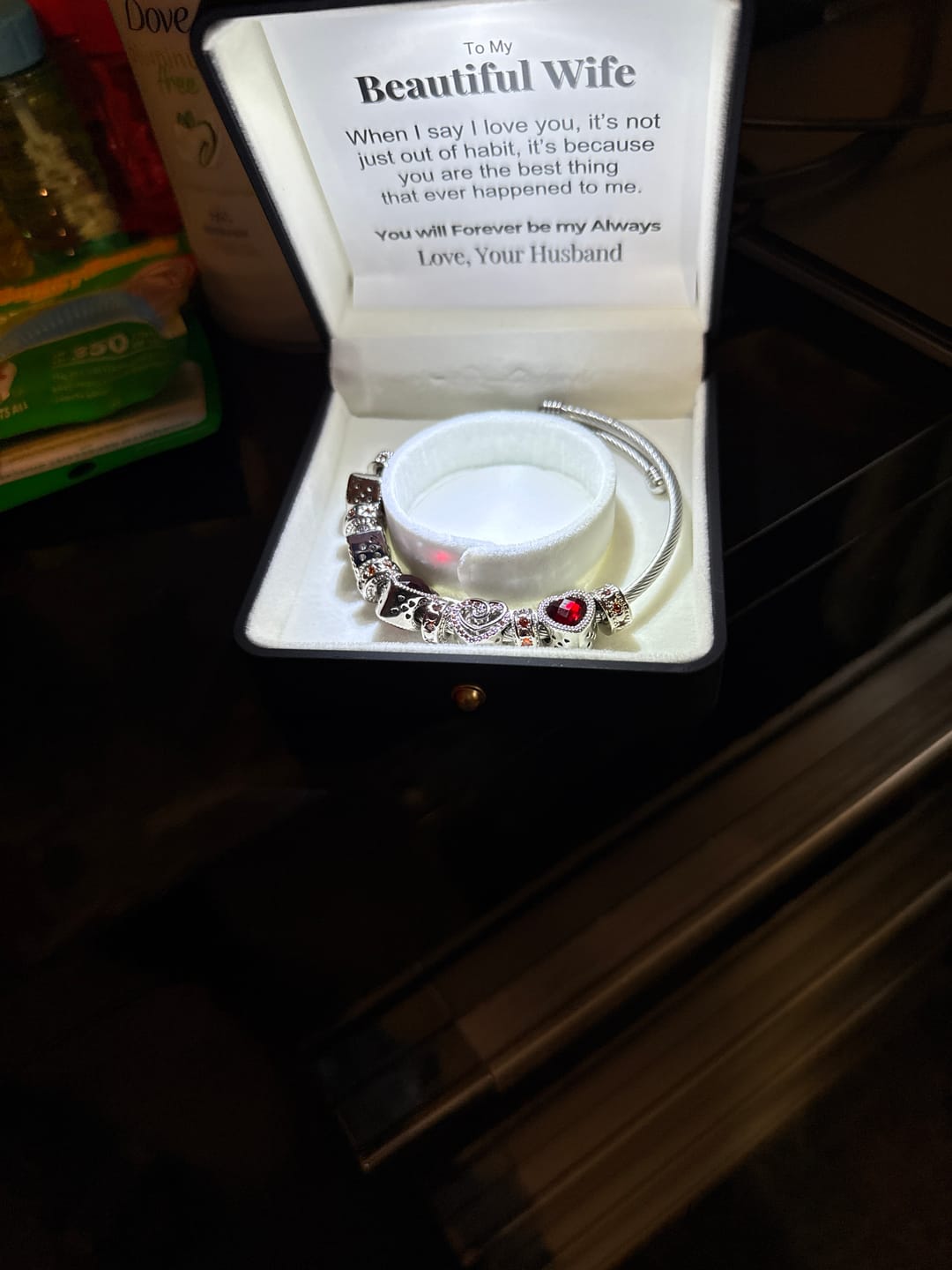 Customer photo review of To My Wife - You Are The Best Thing Bracelet