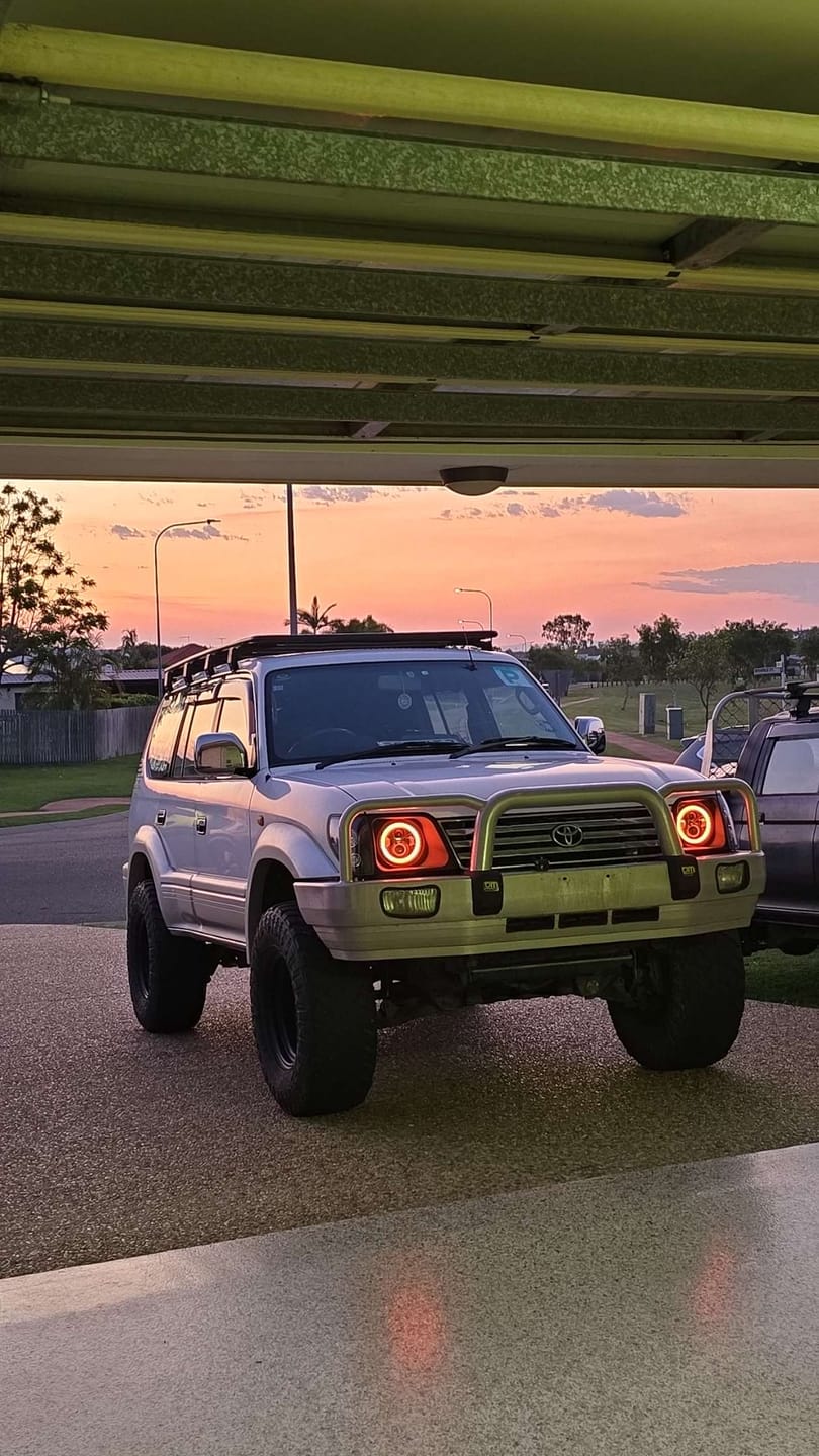 Customer photo review of 7" 'Halo' LED Colour Chasing Headlights