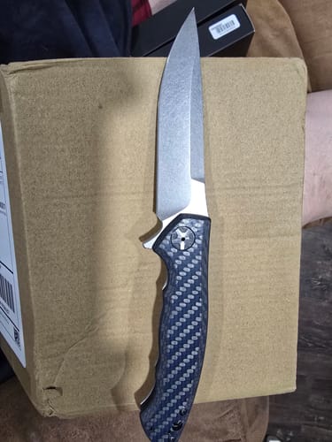 Customer photo review of Zero Tolerance 0452 Ti Frame Lock CF Knife S35VN 4.1"
