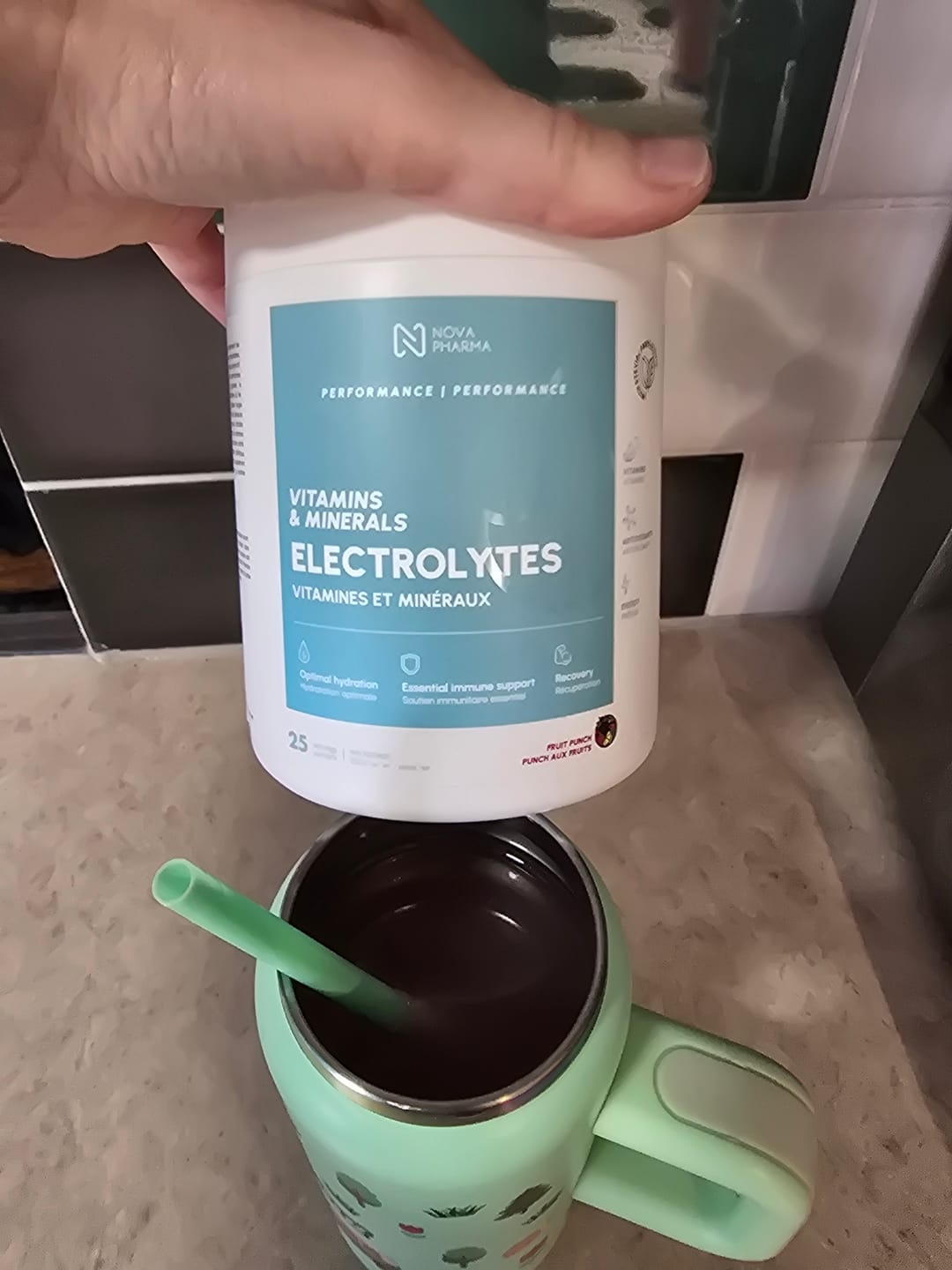 Customer photo review of Nova Pharma - Électrolytes - 250g