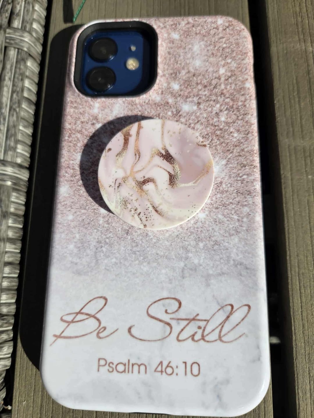 Customer photo review of Be Still Psalm 46:10 Phone Case | Christian Gifts