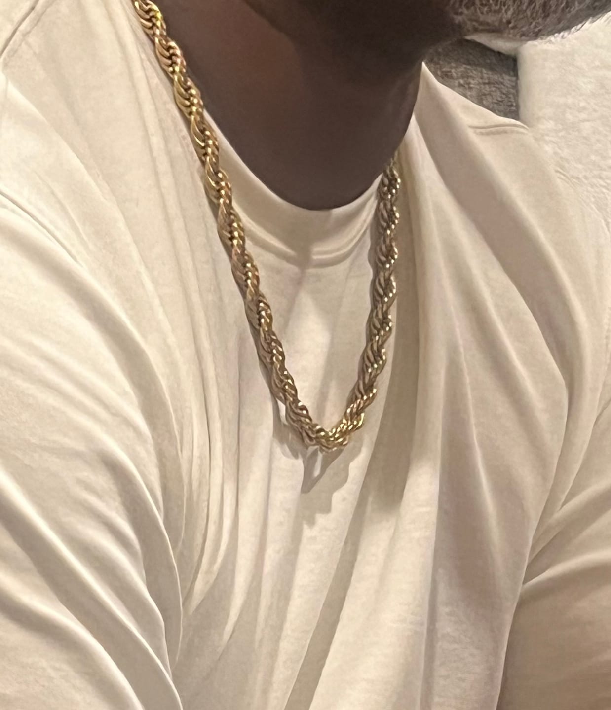 Customer photo review of 8mm Braided Rope Chain