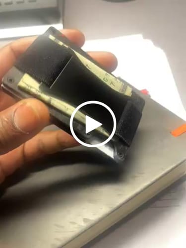 Customer video review of 717 Supply Forged Carbon Wallet - Black & Red