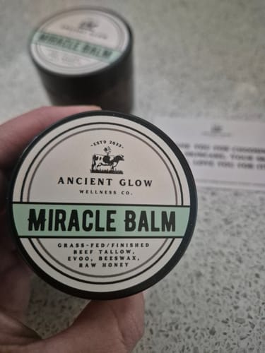 Customer photo review of Miracle Balm Tallow & Honey