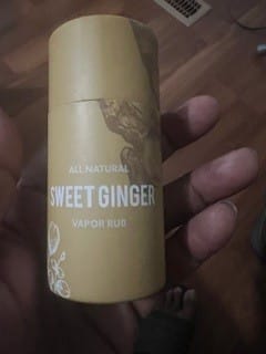 Customer photo review of Sweet Ginger Vapor Rub