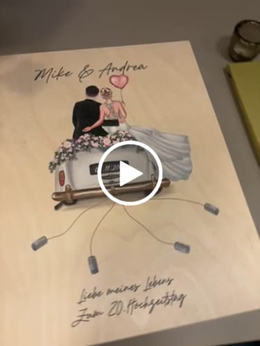 Kundenbewertung mit Video zu Leonardo Gläser mit Gravur - Hochzeitsauto & Wedding Love als Set