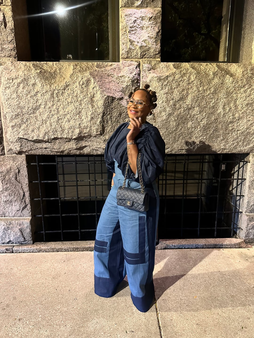Customer photo review of Sky 2-Tone Denim Set