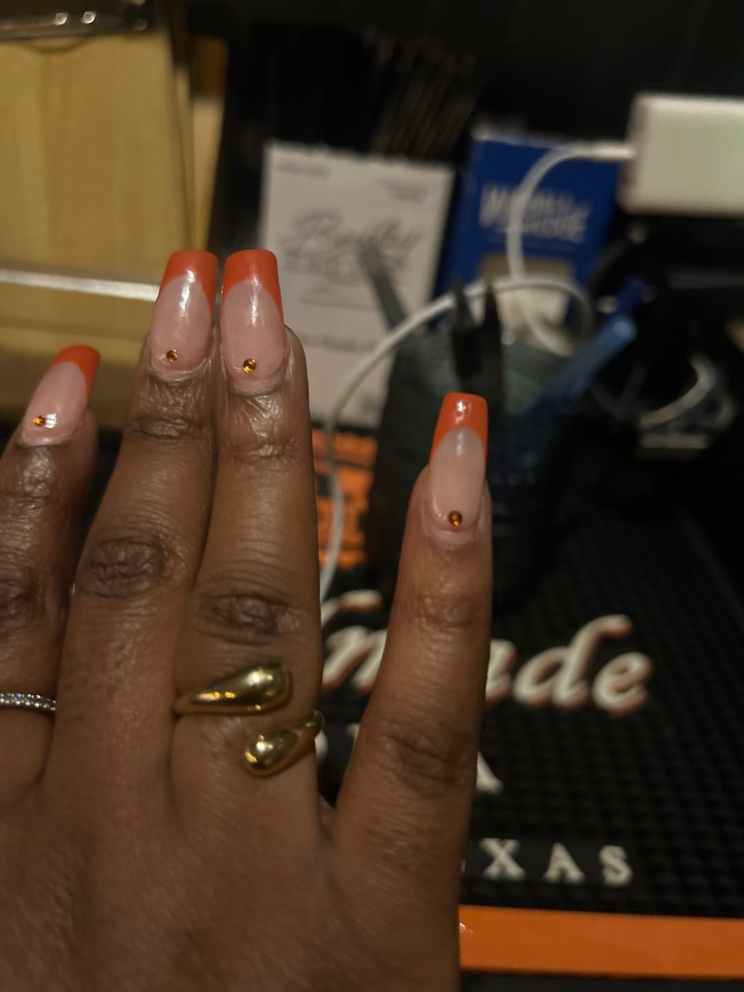 Customer photo review of Open Twist Drop Ring
