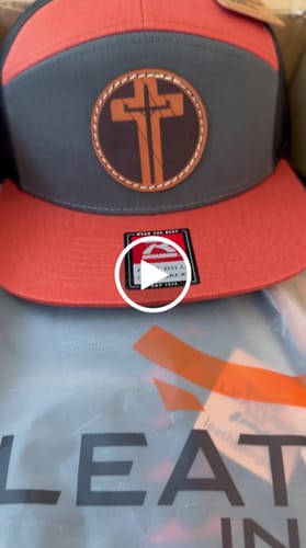 Customer video review of Premium Custom Leather Patch Hats (Wholesale)
