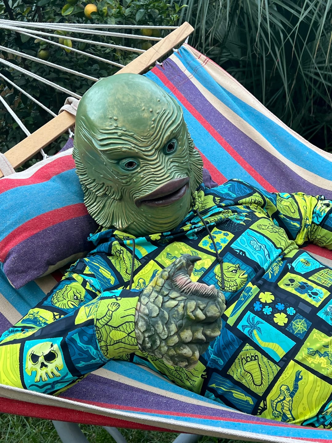 Customer photo review of Universal Monsters "Tiki from the Black Lagoon" – Performance Hoodie