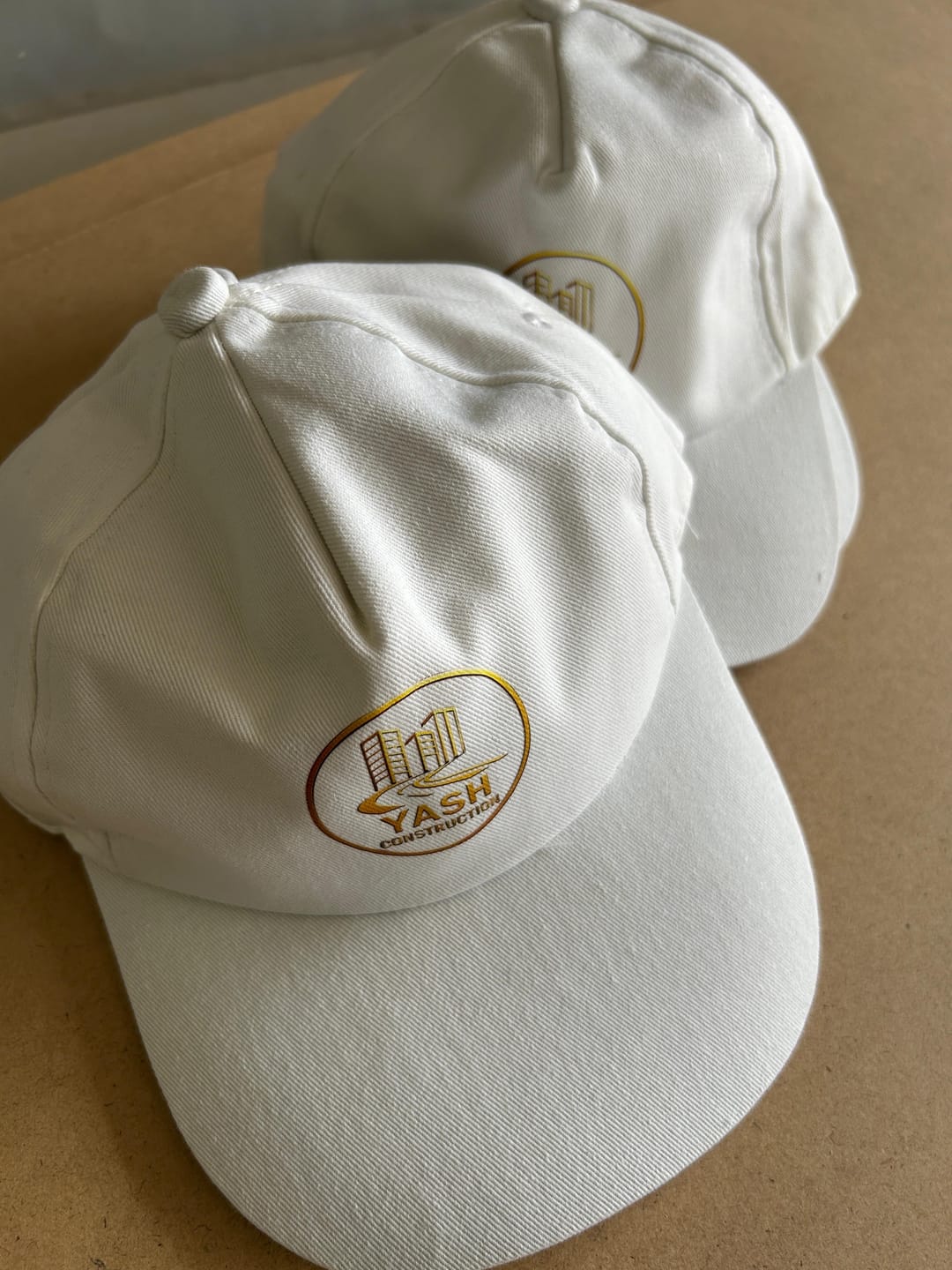 Customer photo review of Customized Caps | Customized With Your Company Logo | PrintMine.in
