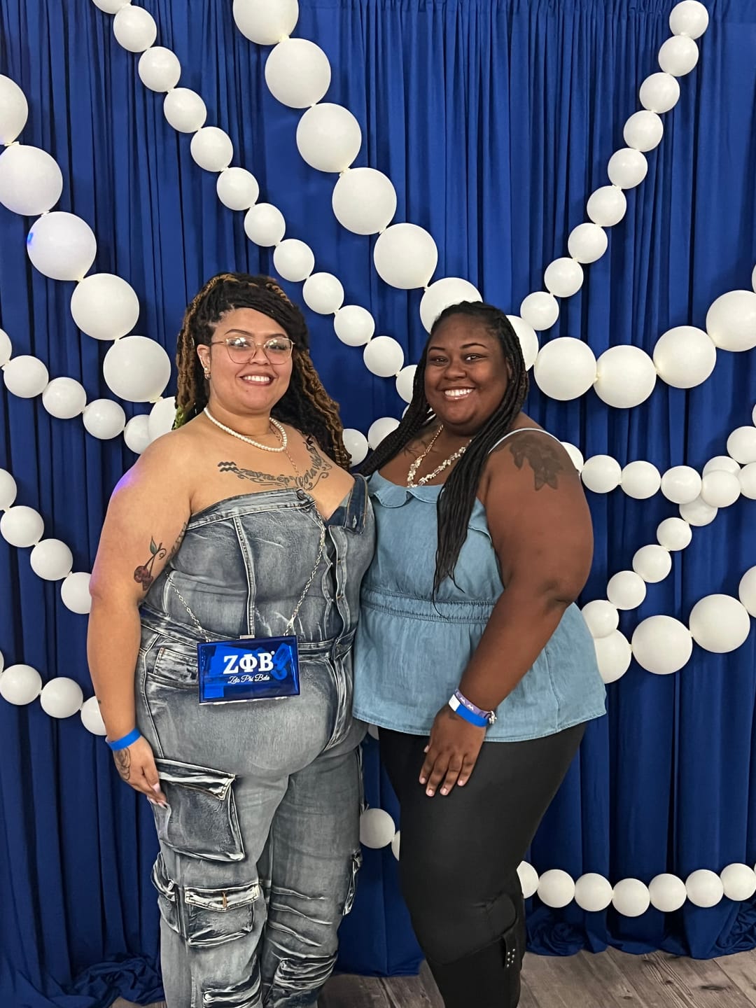 Customer photo review of Zeta Phi Beta Stadium Clutch bag