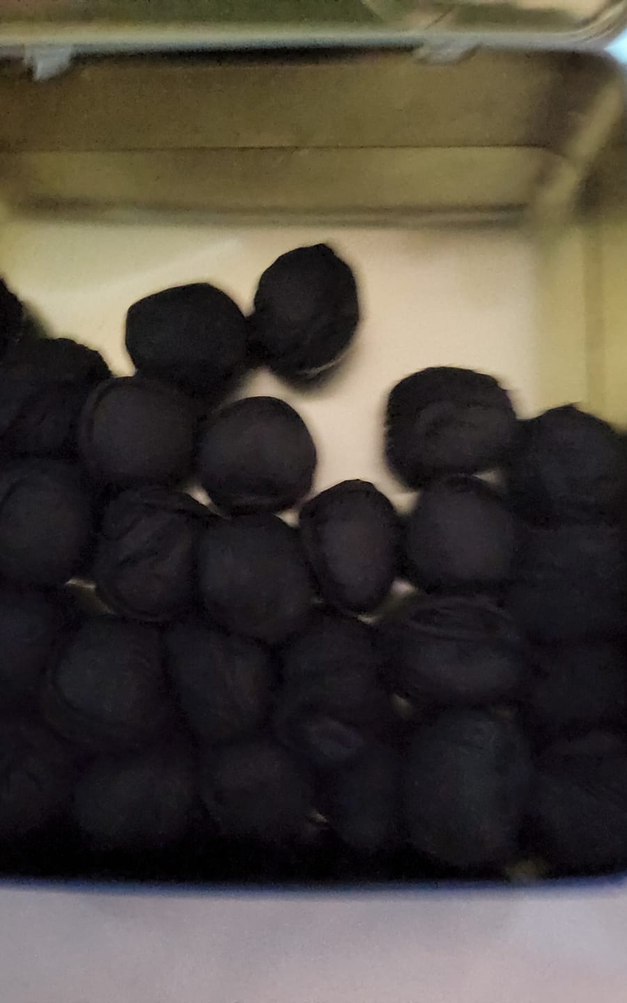 Customer photo review of Black Nitrile Gloves - Box of 100 - Extra Large