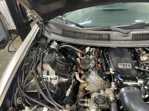 Customer photo review of Top Loader Billet Internally Baffled Oil Catch Can (Dual 10AN Port)