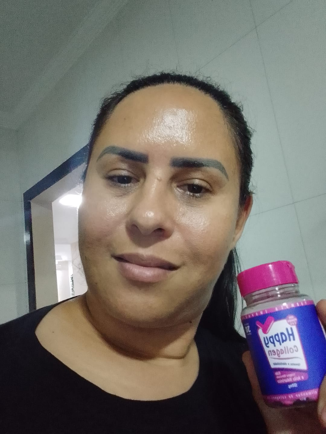 Customer photo review of (GRÁTIS) 1 Pote Colágeno Com Ácido Hialurônico