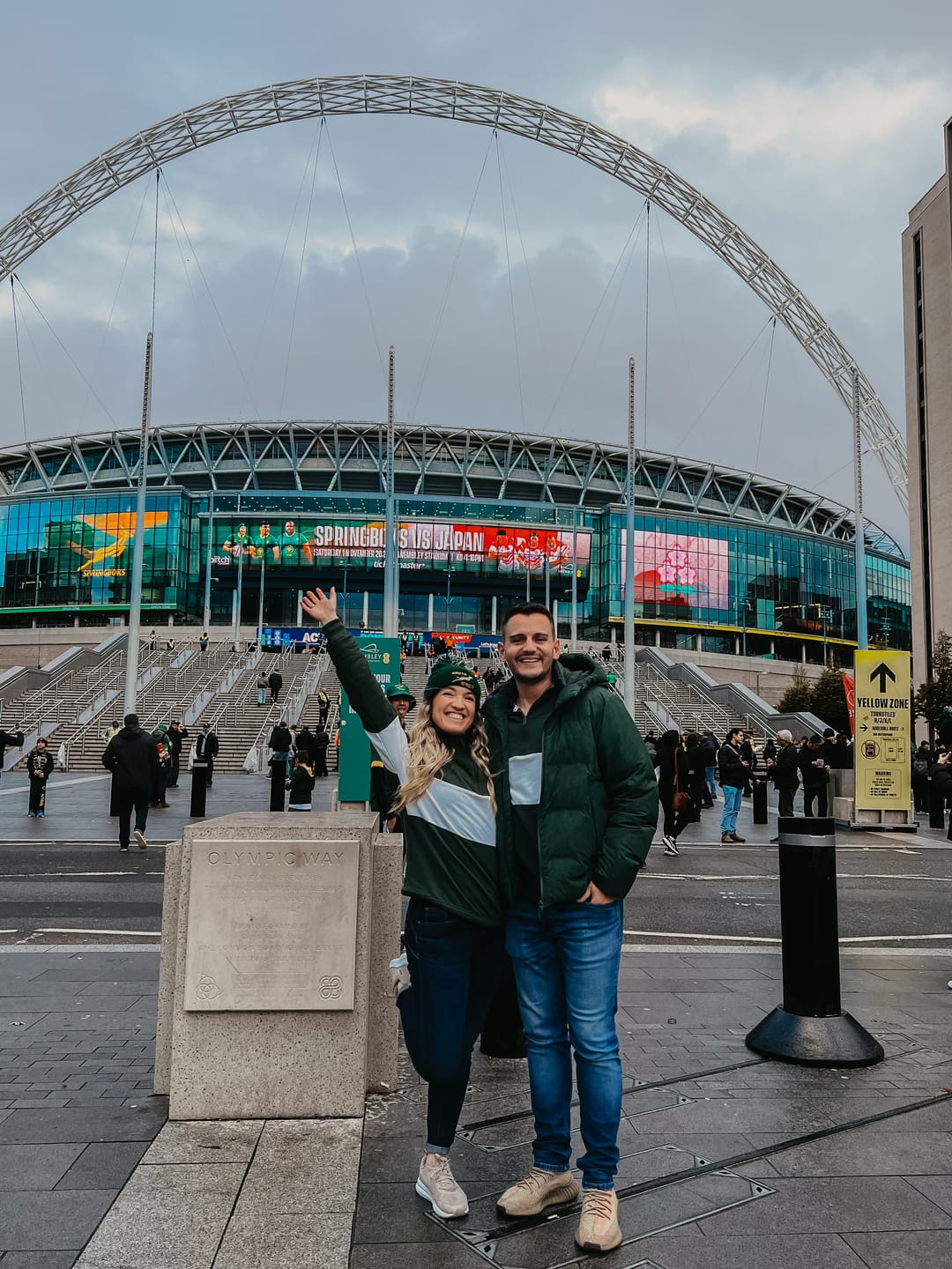 Customer photo review of Springboks Classic Hoop Quarter Zip-OS Green