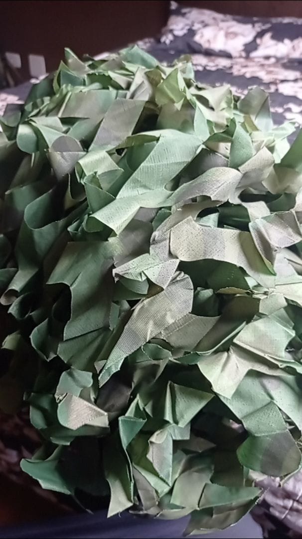 Customer photo review of Rede Camuflada Militar para Decoração de Jardim