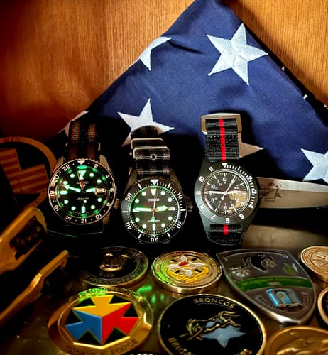 Customer photo review of 007 Bond Nylon Strap- Five Eye