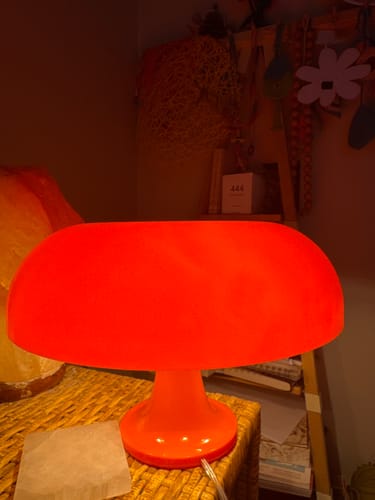 Customer photo review of Puffball Lamp | Blood Orange