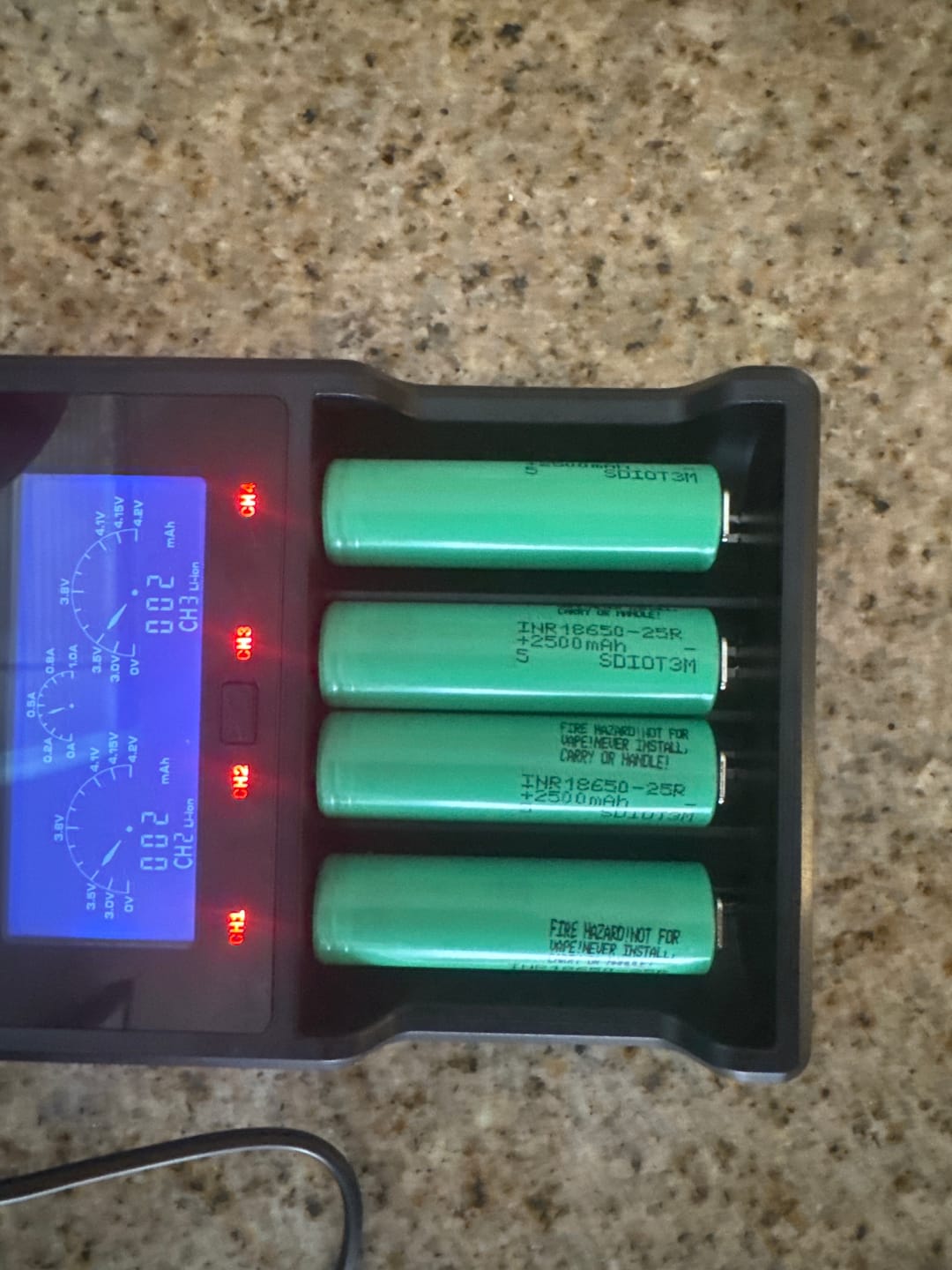 Customer photo review of LG MJ1 18650 3500mAh 10A Battery