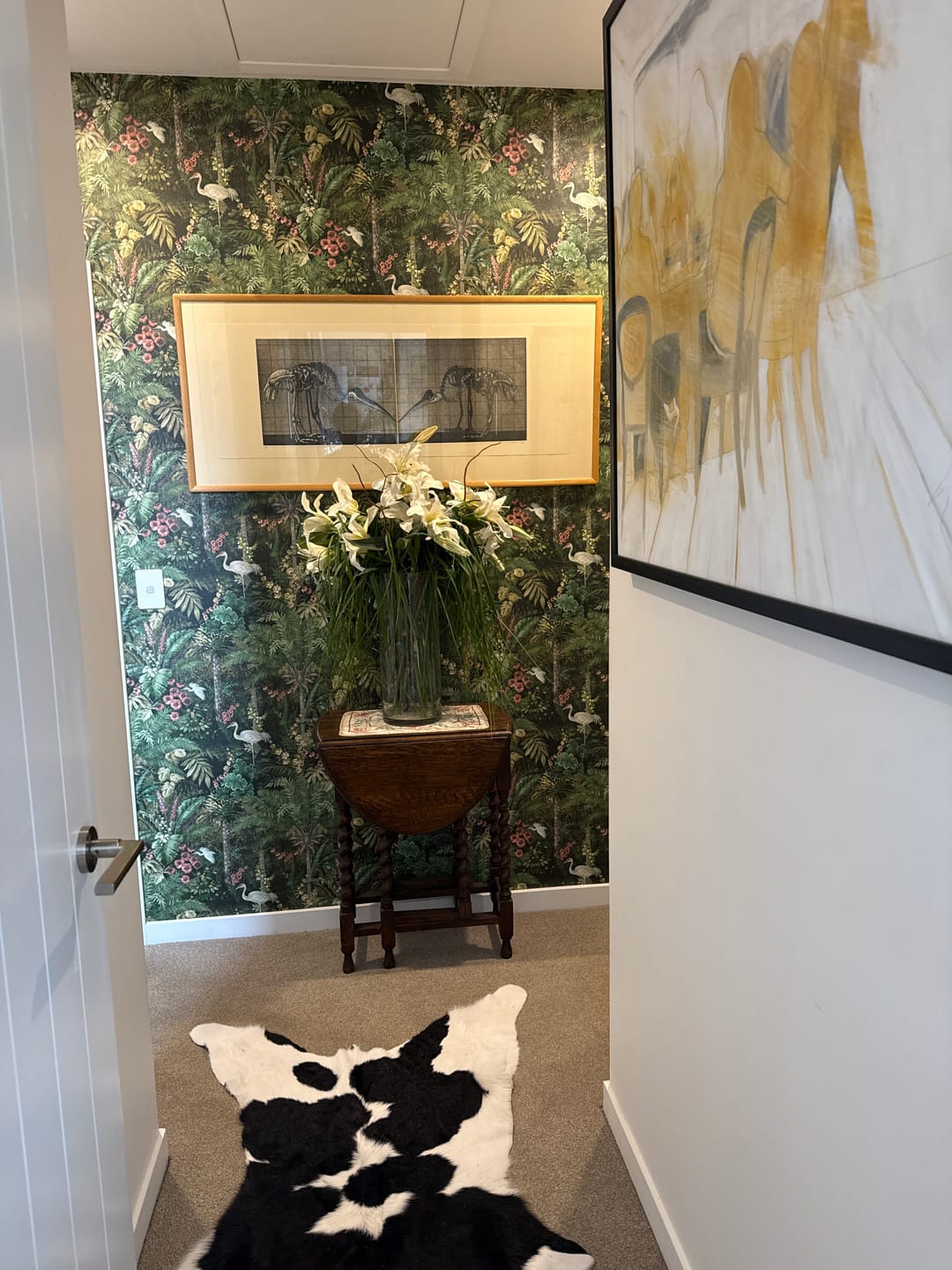 Customer photo review of Masoala Wallpaper - Green - Discontinuing - 26 Rolls Left