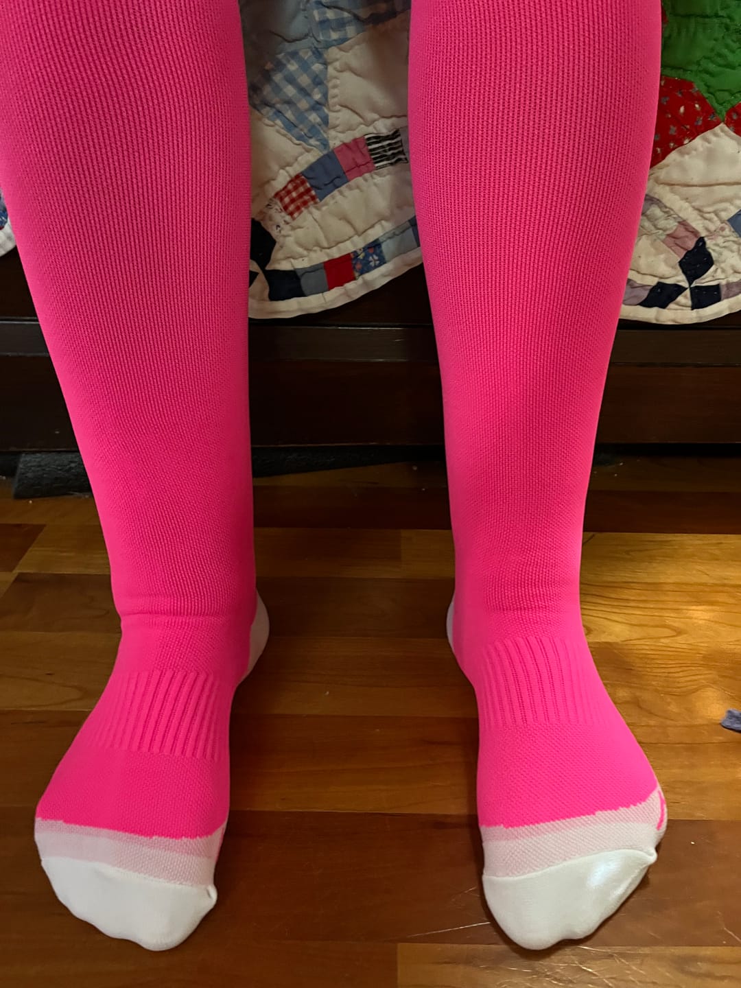 Customer photo review of Compression Socks for Men & Women | For Restless Leg Syndrome, Pregnancy Swelling, Diabetic Varicose Veins