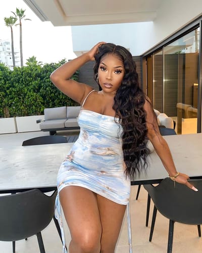 Customer photo review of Loose Body Wave 13x4 HD Lace Front Wig 180% Ultra-Density
