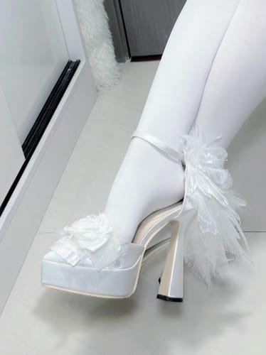 Customer photo review of Y2K Gothic High Heels