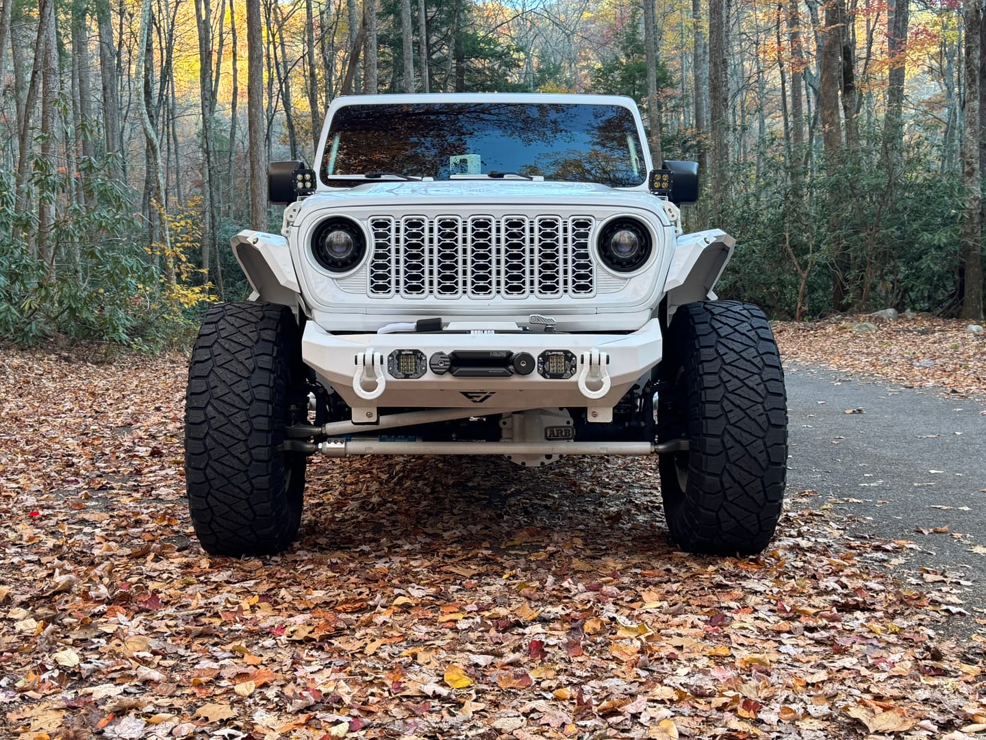 Customer photo review of Whiteout or AnyColor – 2024 Jeep Wrangler JL & Gladiator JT Front Grille