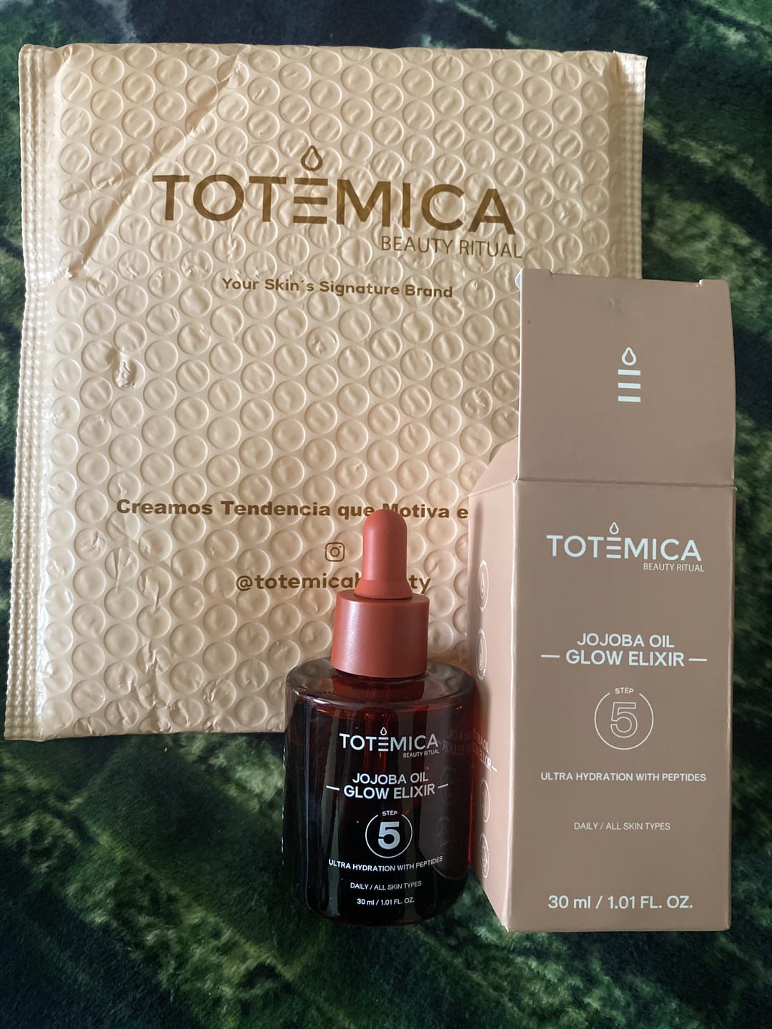 Customer photo review of Jojoba Oil Glow Elixir